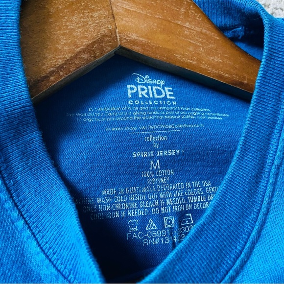 Aulani Disney aloha love spirit jersey pride collection long sleeve t shirt blue - Picture 4 of 8